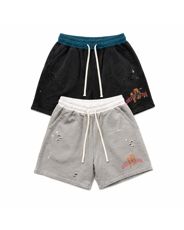 【限定入荷】ダメージフェードスウェットショーツ(QM26061)