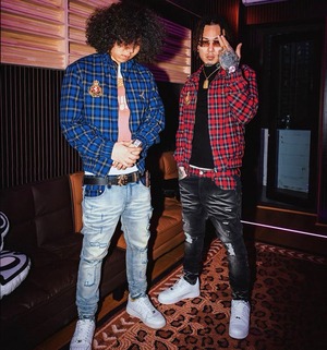 2COLOR/TGFCLUB  retro plaid embroidered  jacket