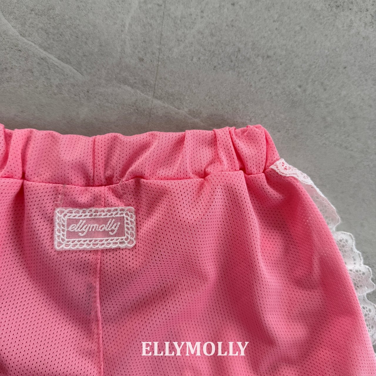[ELLYMOLLY] Mesh Frill Shorts +fee2 / [엘리몰리] 메쉬프릴반바지