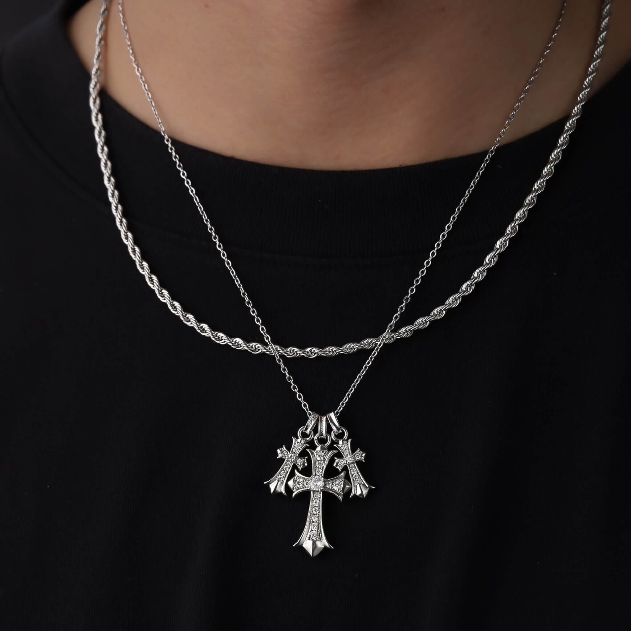 316L rope chain necklace VN1-3 | VERIELA