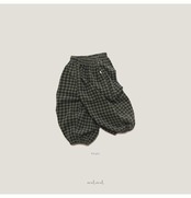 韓国子供服 / 26winter / MELMEL / チェックコーデュロイブルマ / キッズ / 冬服 *XXS~XL*