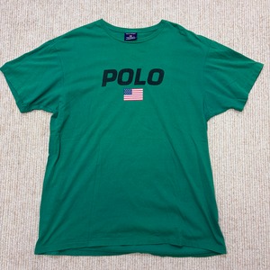 POLO SPORT LOGO T–SHIRT GREEN 1990'S OLD