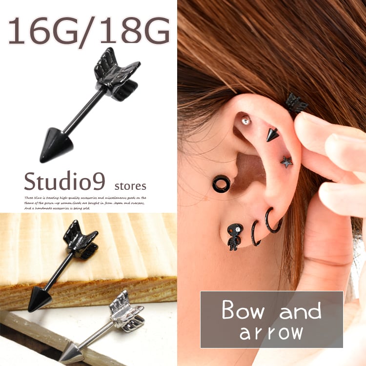 K18YG プッシュピアス ラブレット5mm K18YG プッシュピアス ラブレット5mm K18YG プッシュピアス