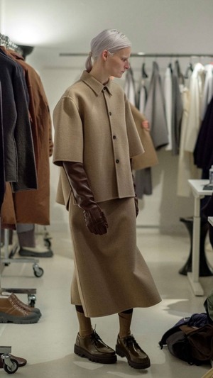 SOFIE D'HOORE -SUTTON- a-line skirt - :CARDBOARD,