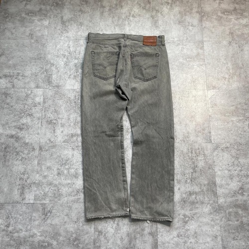 【W34 L32】BIG E levi's 先染ブラック 501 襤褸 詳細写真4