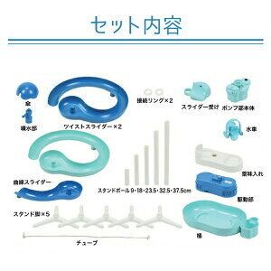 メール便無料】 そうめん流し機 流麺ツイストスライダー 720度回転 乾電池式 ミントブルー econet.bi
