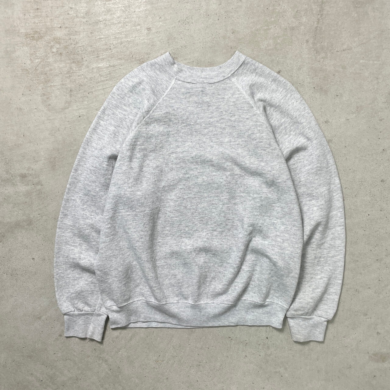 80年代 USA製 Tultex スウェットシャツ ラグランスリーブ カレッジロゴ 