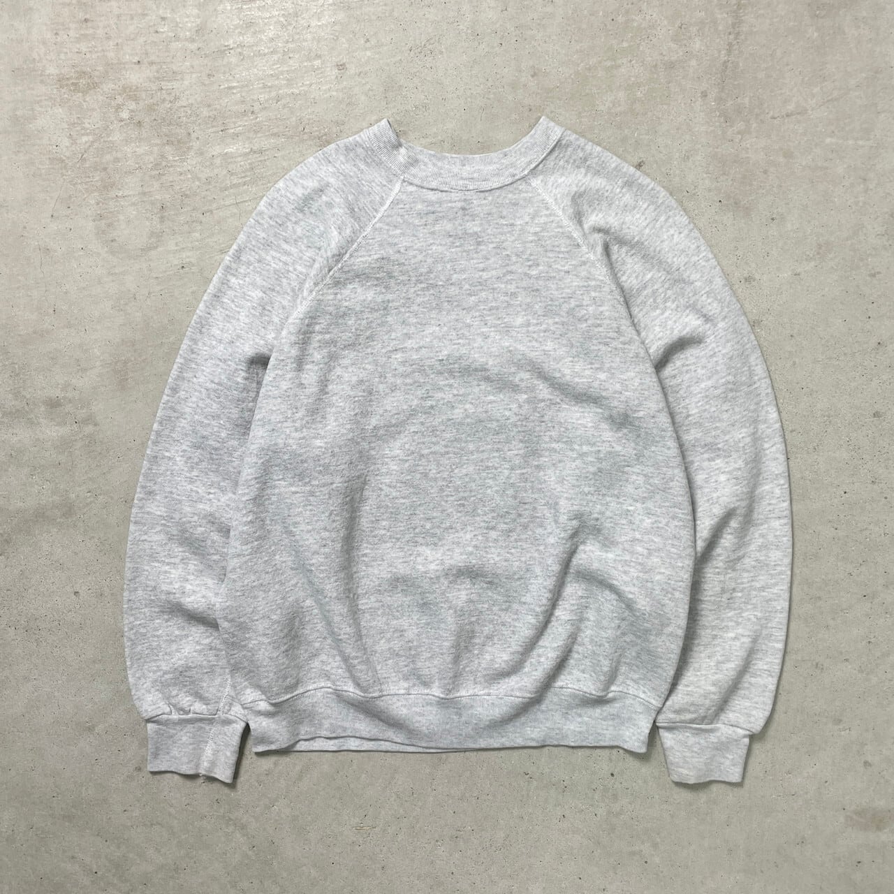 80年代 USA製 Tultex スウェットシャツ ラグランスリーブ カレッジロゴ 
