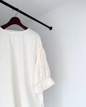 JIL SANDER　RAYON LINEN VOLUME SLEEVE BLOUSE