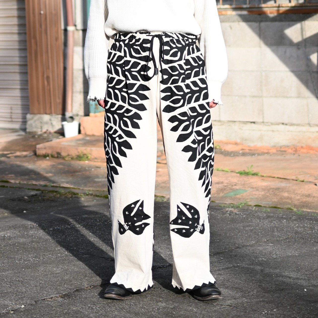 Leh /  Embroidery SKA Reversible Blousonコーディネート