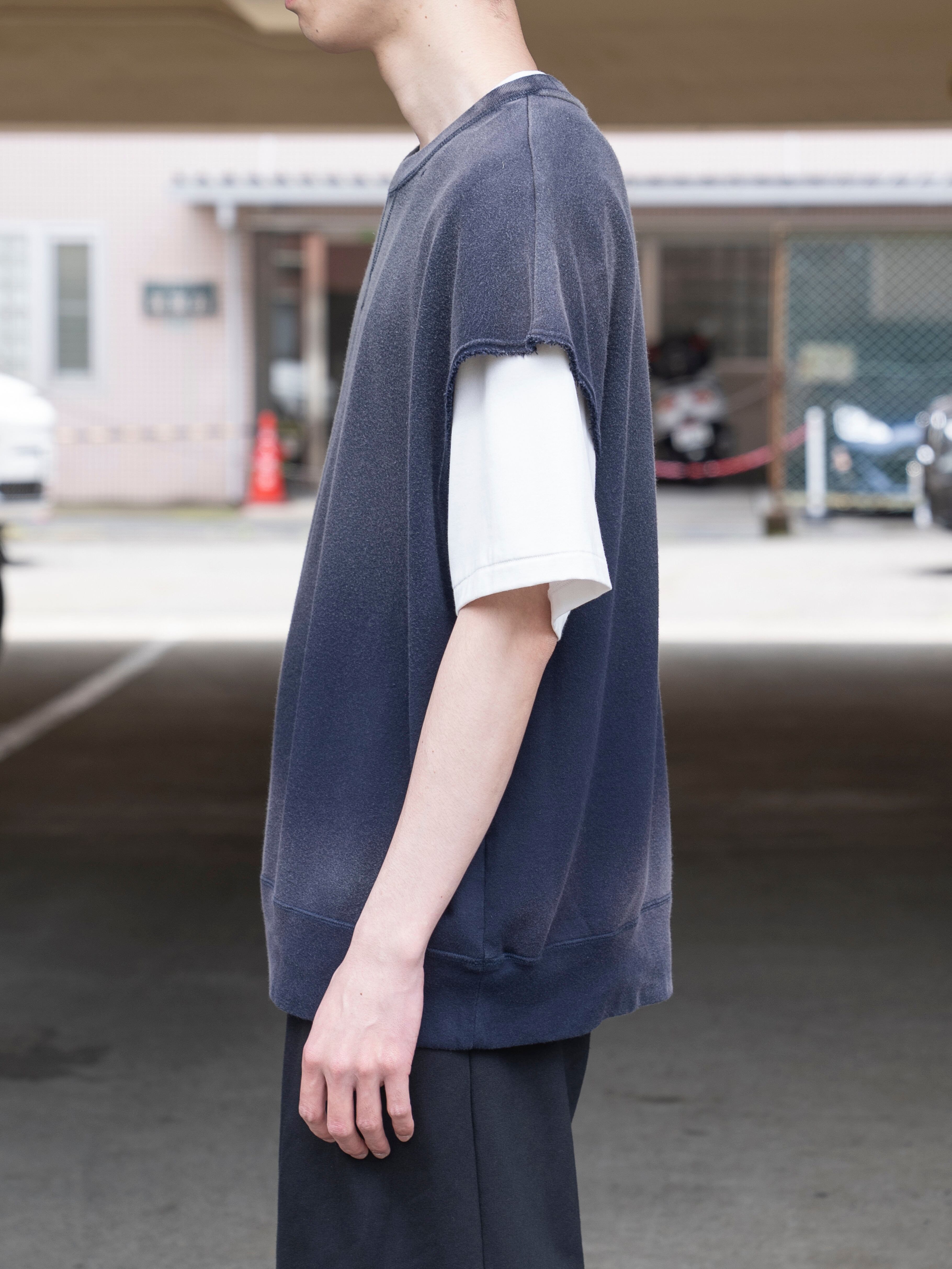 PORTER CLASSIC H/W OHARIKO GRAFFITI PEACE COTTON KATSU VEST NAVY