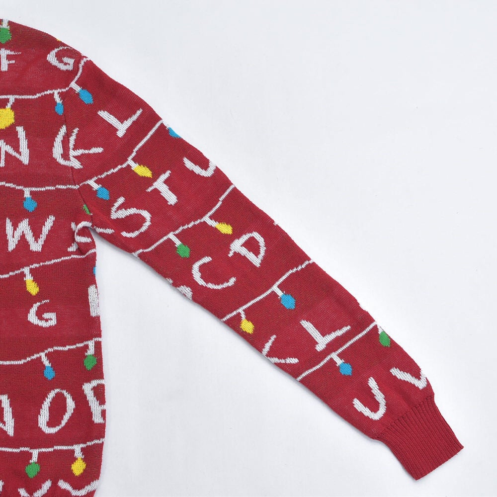 STRANGER THINGS ストレンジャーシングス 総柄 ニット プルオーバー