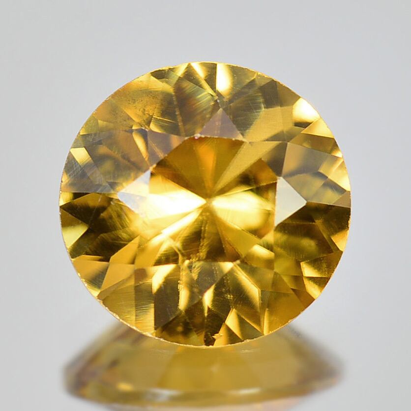 加工OK ソ付 イエロー ジルコン 1.194ct ルース ダイヤモンドカット | CheReine {シェレーヌ} ｜ハンドメイドジュエリー ＆  ルース