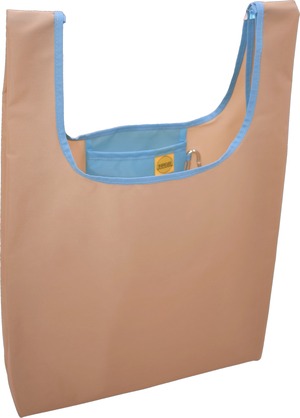 [バイオパッカー] 制菌 抗菌 脱臭 エコバッグ Lサイズ (ベージュ) 折りたたみ 工房 手作り 日本製 エコパッケージ MX-0004-115