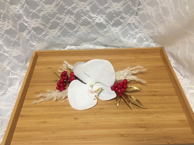 #40 胡蝶蘭とパンパスグラス