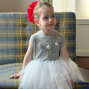 夏ローズチュールワンピース