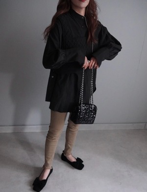 ビスチェSET veloursBL／Black