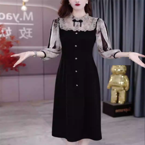 【送料無料】お出かけ ロングドレス ワンピース 衣装 パーティドレス マキシ 長袖 ハイネック Aライン フレア エレガント 可愛い 大人可愛い きれいめ シンプル カジュアル シック コンサバ 華やか 大人 上品 おしゃれ お洒落 主役級 こなれ感 高見え 高級感 フェミニン オールシーズン シーズンレス 20代 30代 40代 レディース 女性用 ママ 女子会 お呼ばれ 休日 お茶会 入学式 入園式 結婚式 二次会 パーティ 演奏会 着回し 普段使い ファッション 定番 着痩せ 垢抜け ブラック