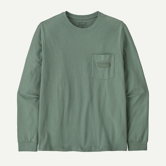 patagonia パタゴニア ／ メンズ・ロングスリーブ・ミッドウェイト・'95 オーバル・ロゴ・ポケット・Tシャツ #CVGR