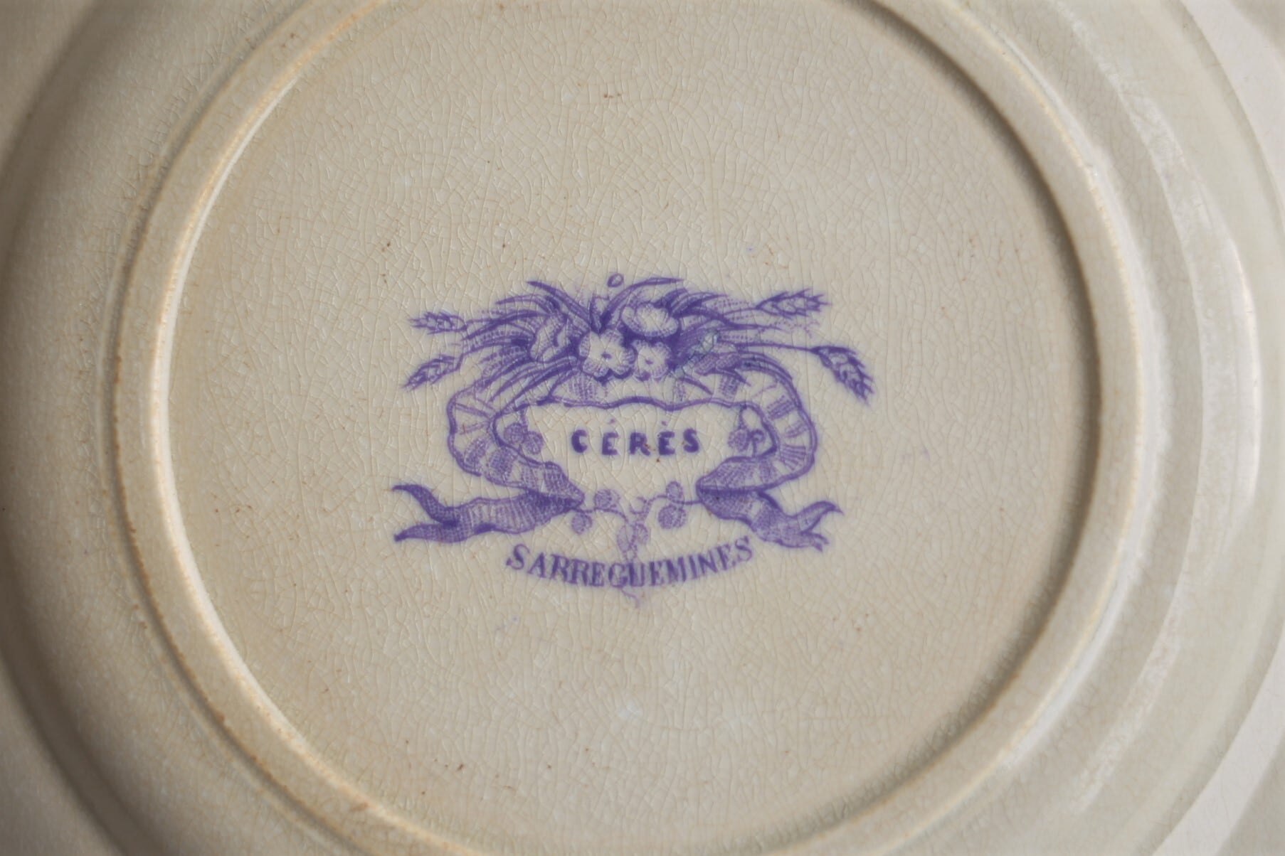 フランス アンティーク Sarreguemines サルグミンヌ 『CÉRÈS