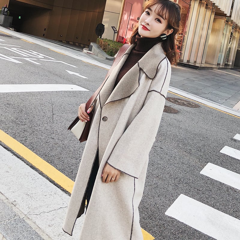 変形トレンチコート 韓国ファッション - アウター