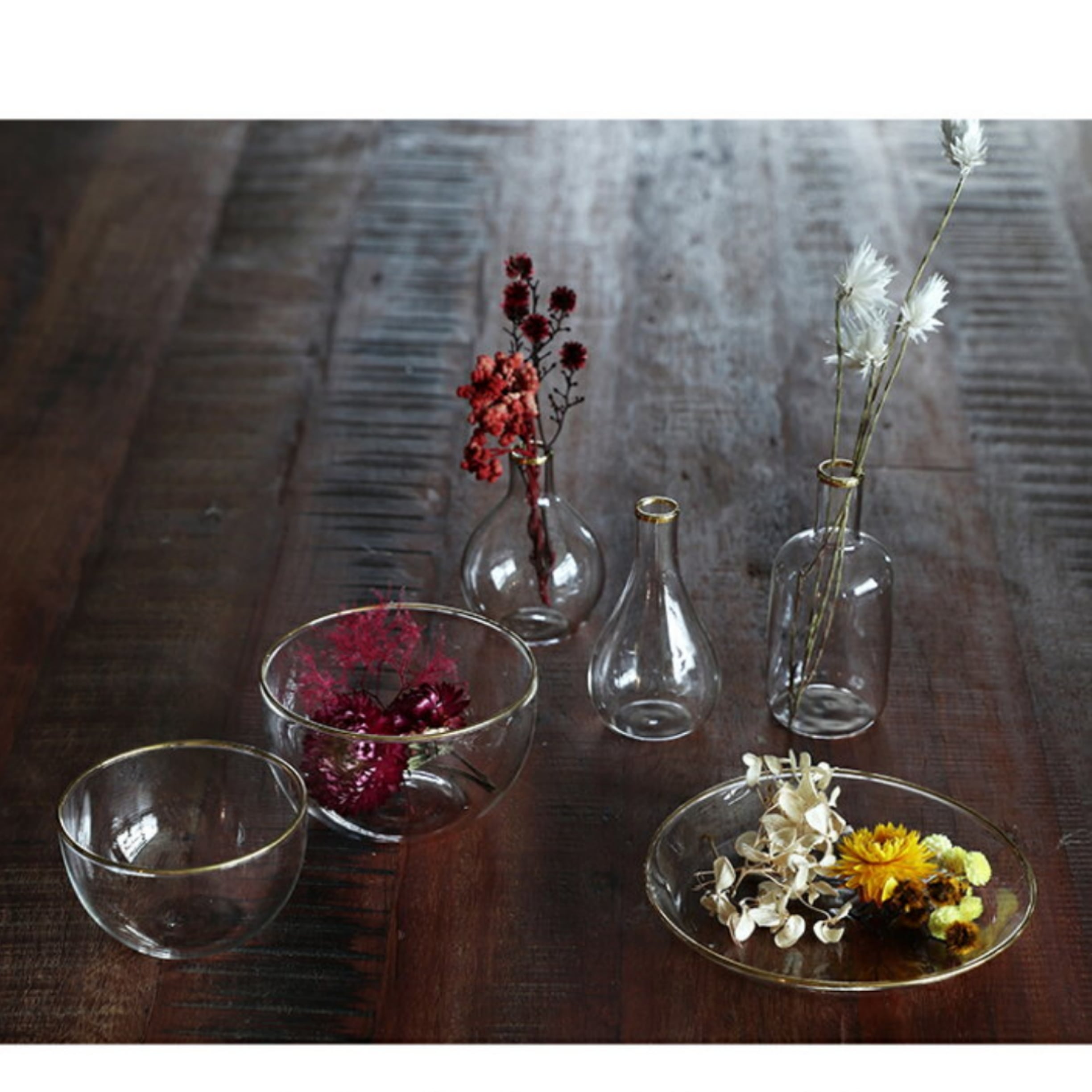 金縁ガラスボウル( Hazel Bowl large )ゴールド【キッチン雑貨