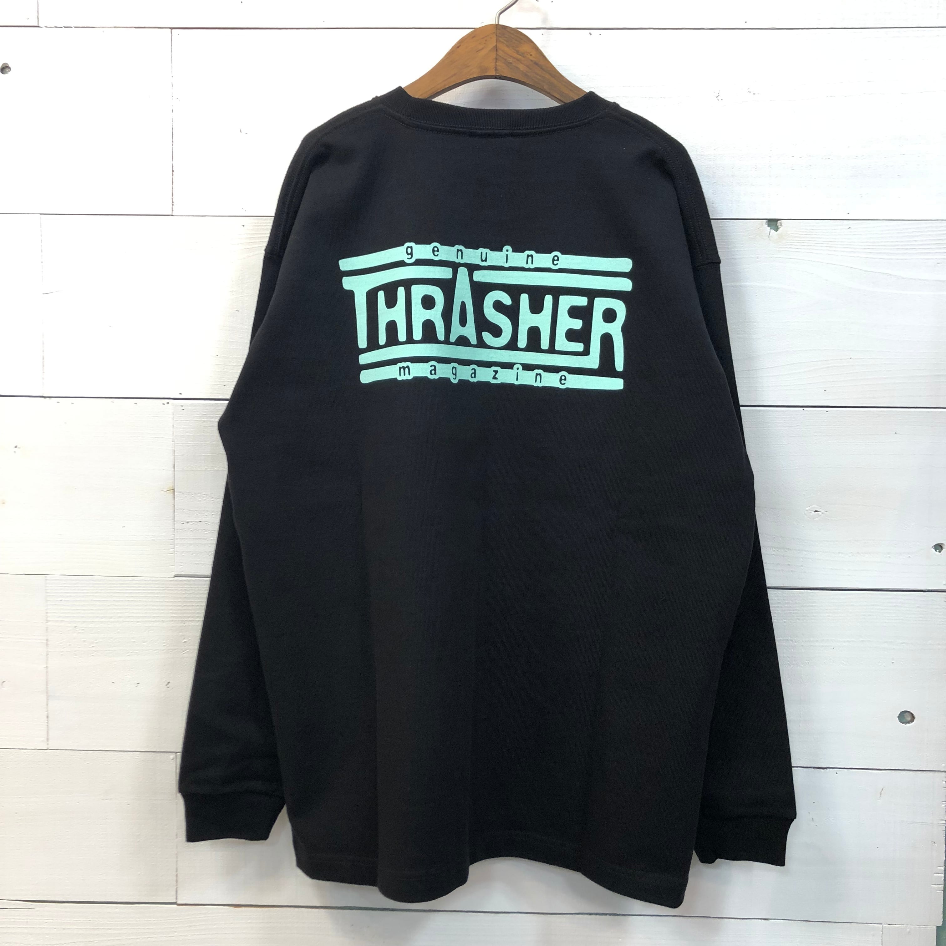 スラッシャー　THRASHER ロングスリーブ　L USA製 THRASHER(スラッシャー) GENUINE L/S Tee ロングスリーブTシャツ