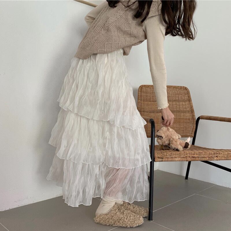 スカート スプリングストレッチウェスト エラスティック 伸縮 春物 萌量不足1312955923