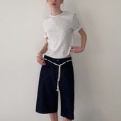 Chiné Roll Sleeve Tee F0589