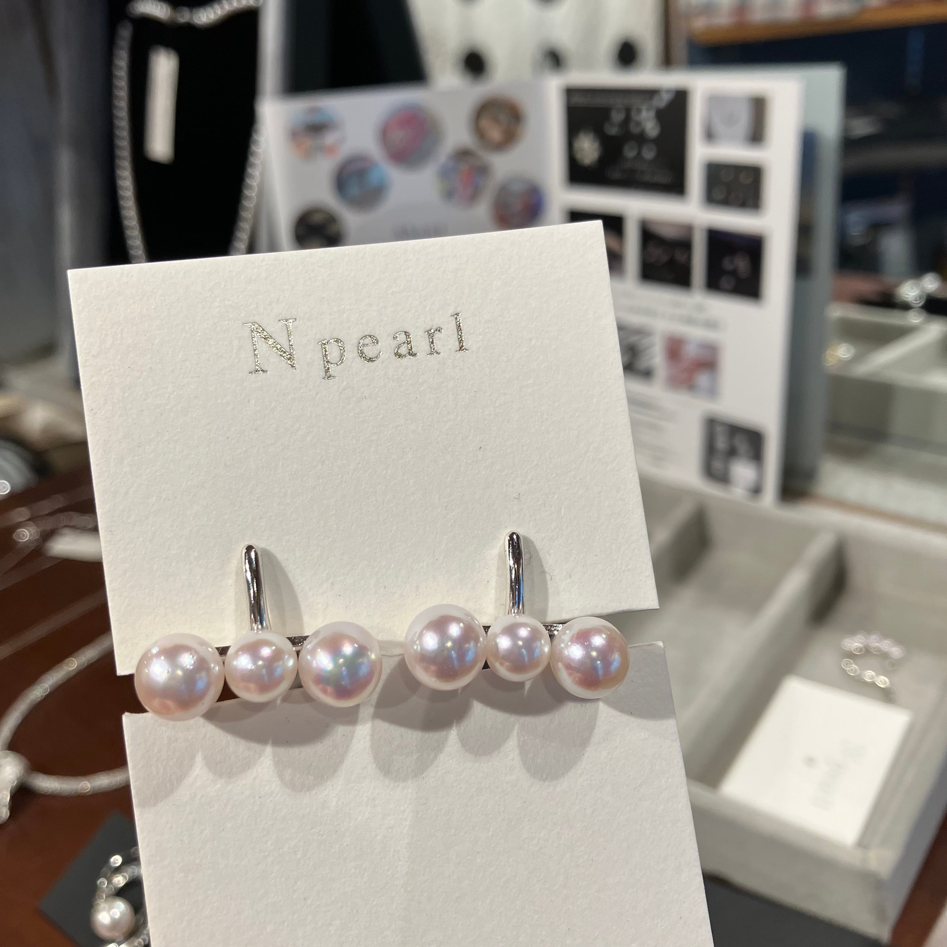 愛媛宇和島産 本真珠 パールイヤリング N pearl