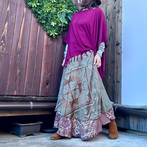 シルク巻きスカート1611