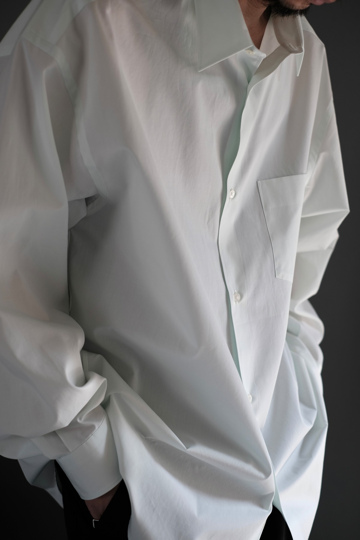 Graphpaper / ALUMO for GP L/S Oversized Regular Collar Shirt | LIVING