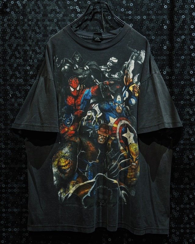 【ÆIEM】MAD ENGINE “hero collapse” Marvel all-star tee