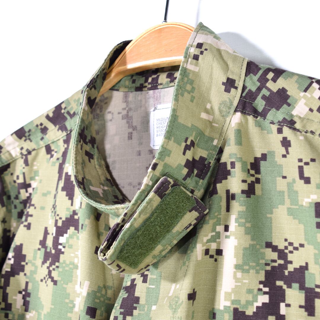 U.S.NAVY 米軍 NWU タイプ3 ジャケット 森林型 デジタルカモ リップス