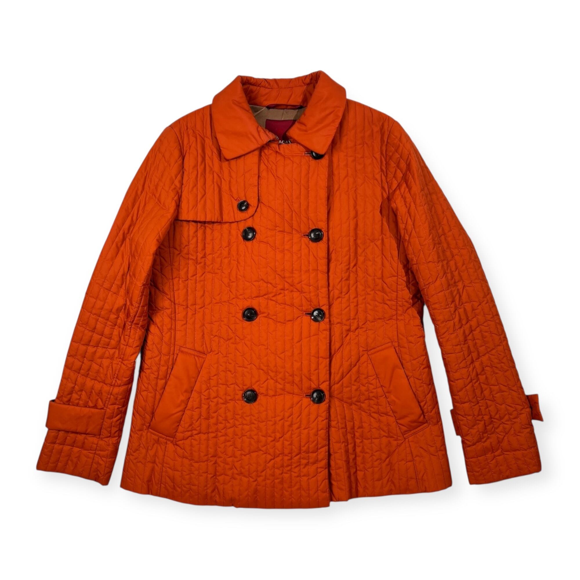 A.R.P.®︎ Premium Classic Mohair Cardigan W/Pocket Autumn Orange