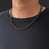 Chain Necklace Six-sided Single〈 Wide 〉