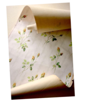 残2 30s フランス ハンドスタンプ 過去の旋律の薔薇 壁紙 56x50c アンティーク