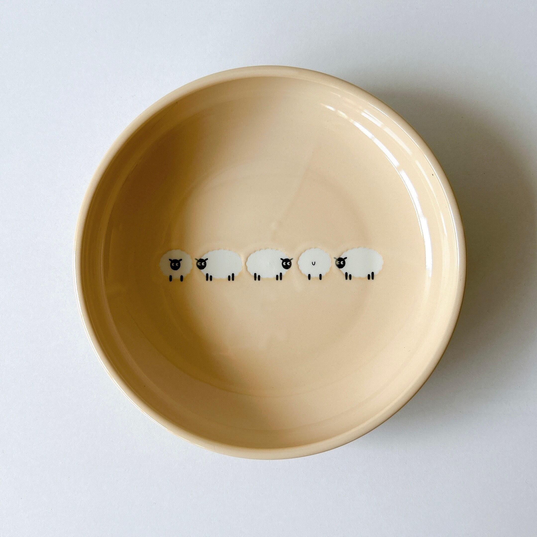 マザーグース ひつじ UN型60皿 ライン ベージュ | FUTADA