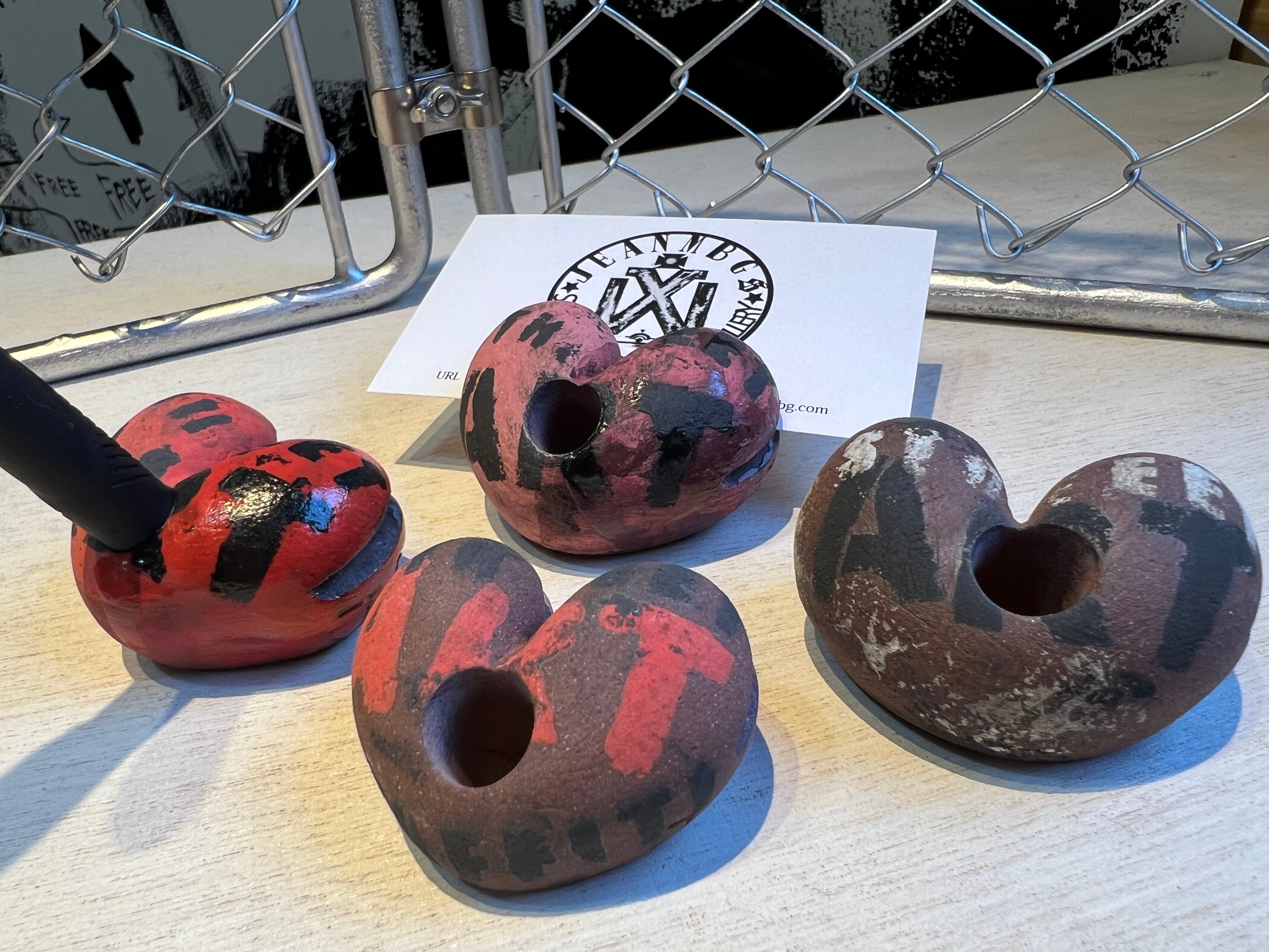 陶芸 A】ハート ペン立て＆メモスタンド | シルバーアクセサリーJEANM.B.G