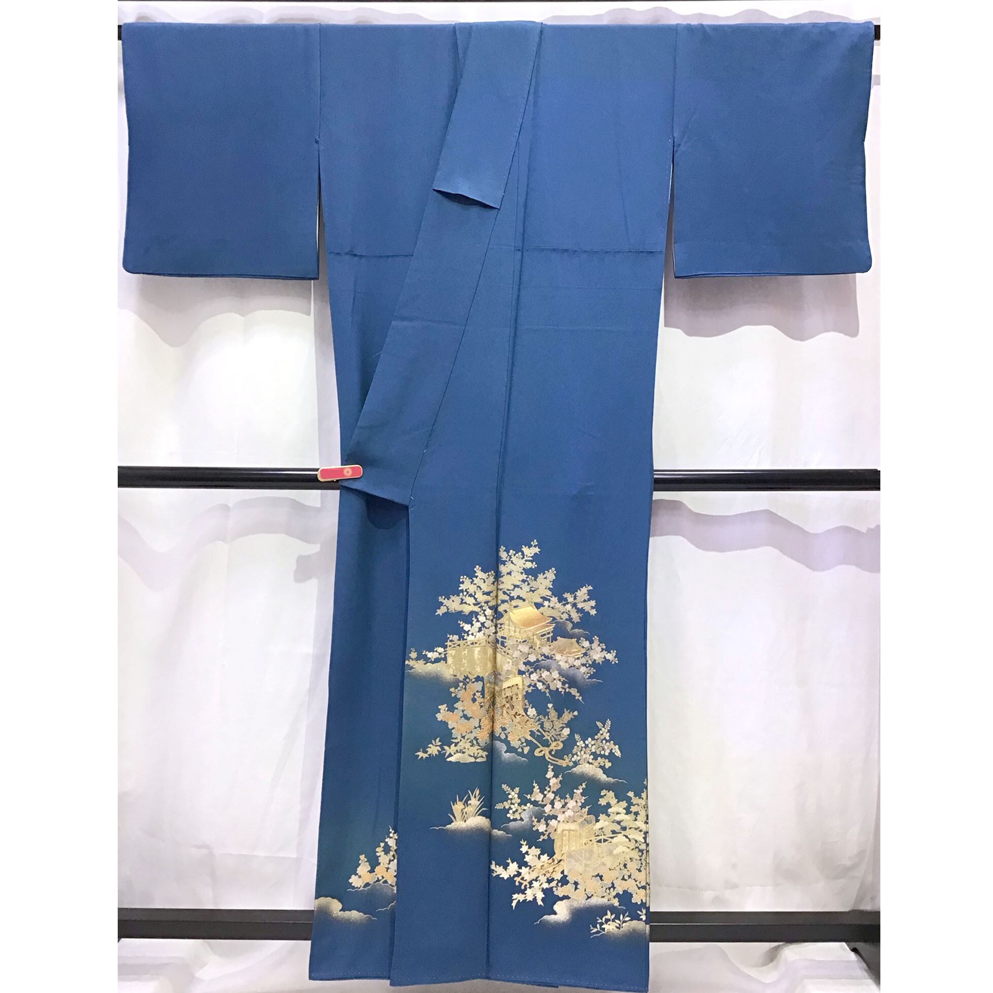 着物・色留袖・自然文様・正絹・三つ紋・No.200701-1260・梱包サイズ60