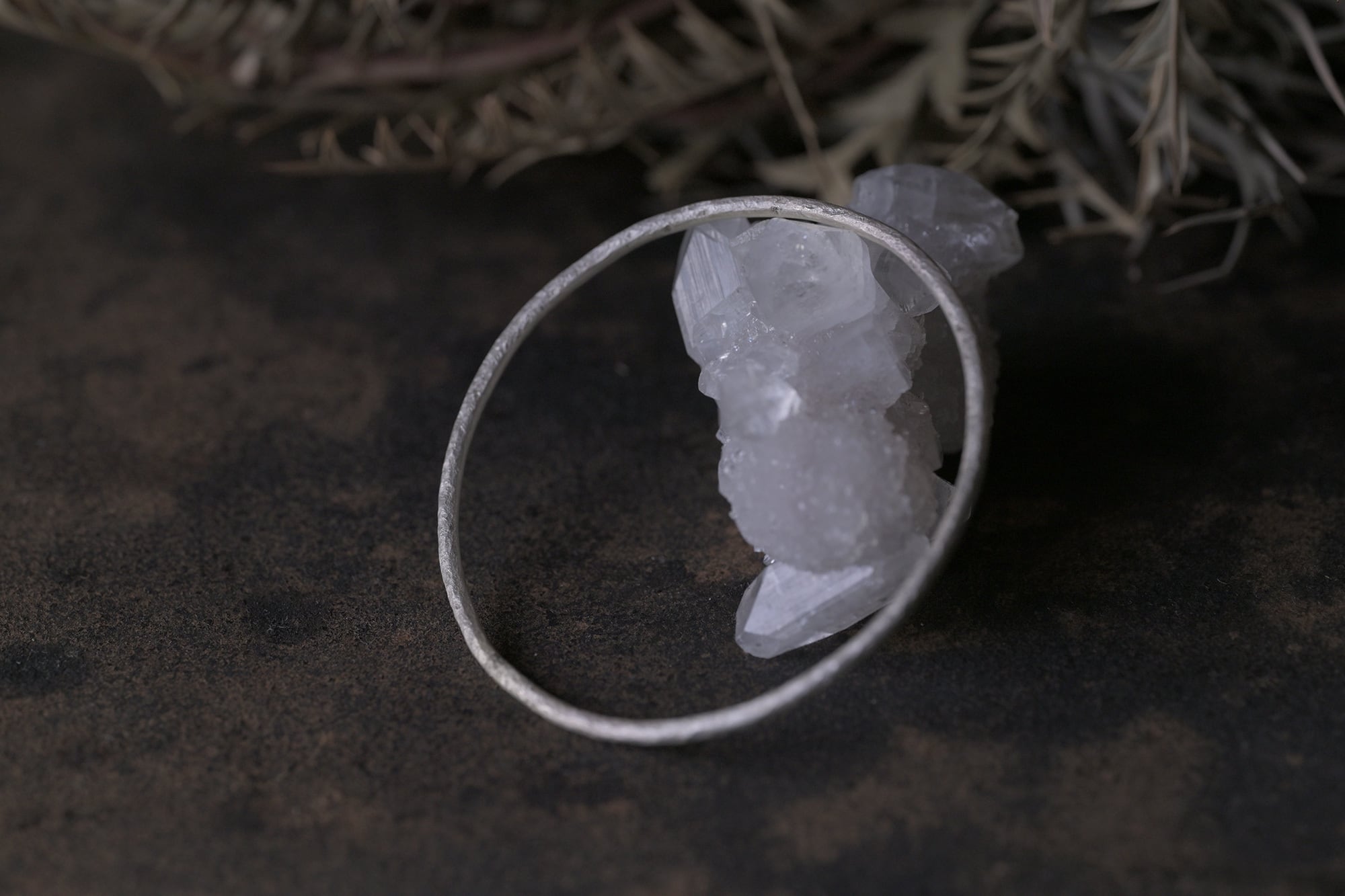 MLB2608-103 muule / 金属の腕環 Silver 環◯ 丸