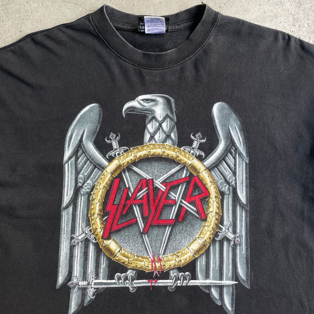 00年代 SLAYER スレイヤー 両面プリント バンドTシャツ メンズL相当 古着 00s ビンテージ ヴィンテージ スラッシュメタル 2005  バックプリント ブラック 黒【Tシャツ】【FSS2308-30】 | cave 古着屋【公式】古着通販サイト powered by BASE