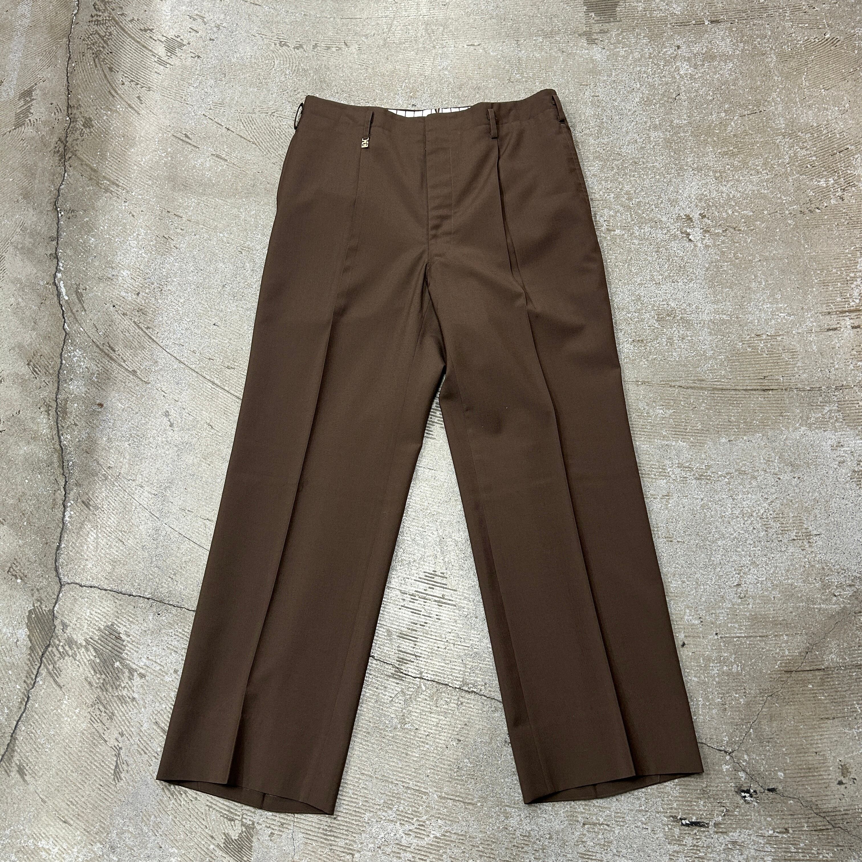 80s japan vintage ヴィンテージツイルウールワンタックスラックス 1980s JAPAN VINTAGE WOOL SLACKS | safarionline