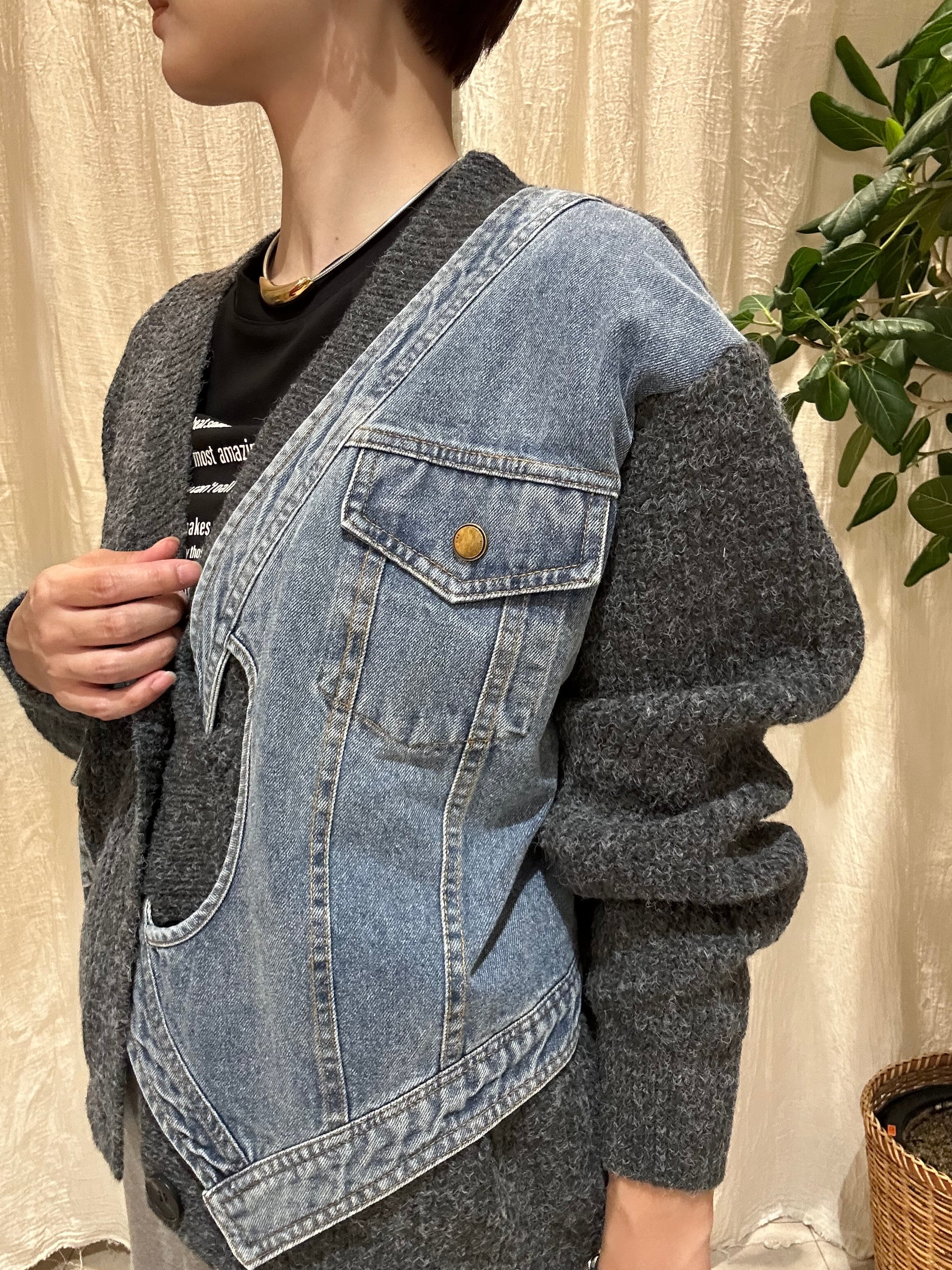 【新品未使用】Eimee Law エイミーロウ　チュール　七分袖カーディガン　M Eimee Law（エイミーロウ） ジャケット 84206M レディース ランダム