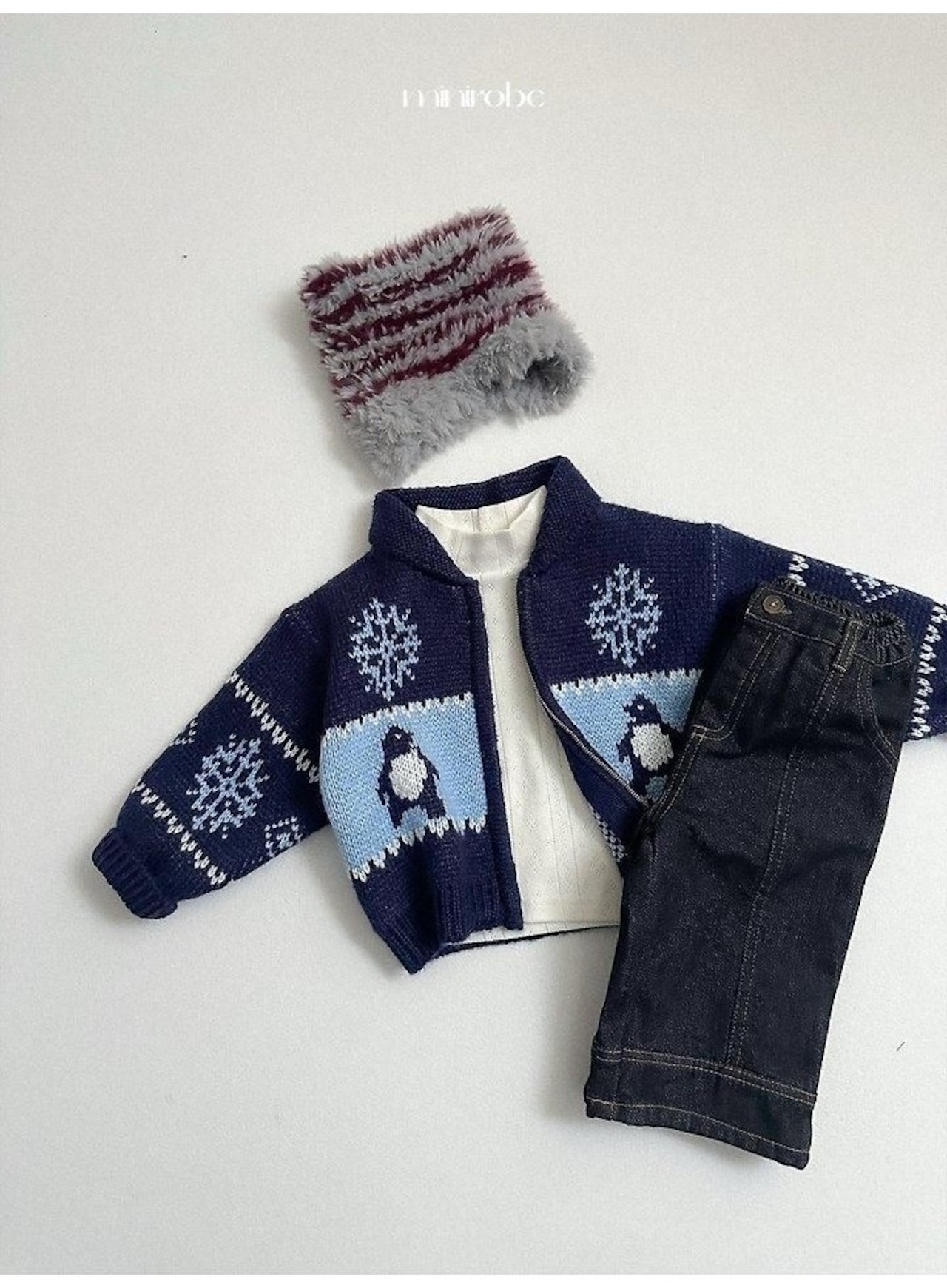 〖取寄〗韓国子供服 / 26winter / minirobe / ミンクキャットビーニー / キッズ *FREE*
