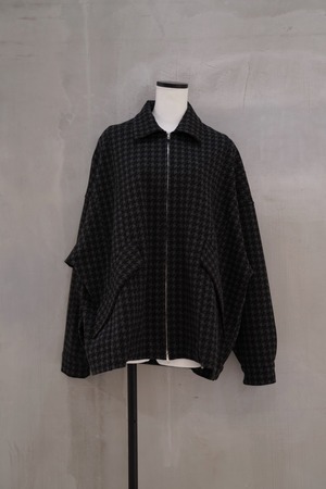 Noralily outer  herringbone blouson  Black