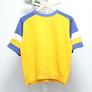 Short Sleeve Sweat Shirt Yellow