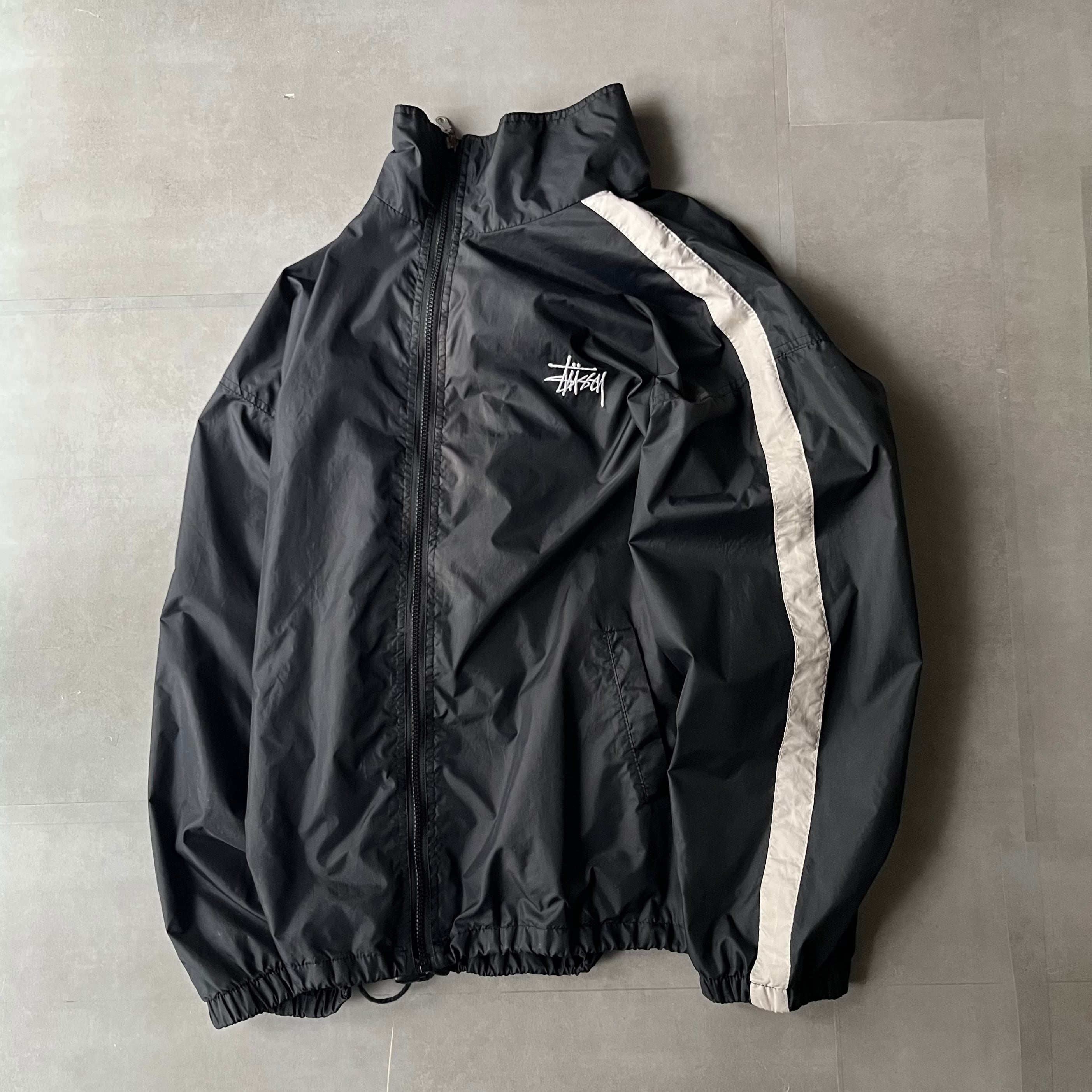 90s old stussy bootleg nylon track jacket | gerbera clothing store