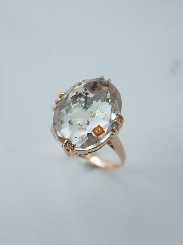 Marcasite in Quartz - Neo Vintage Ring -