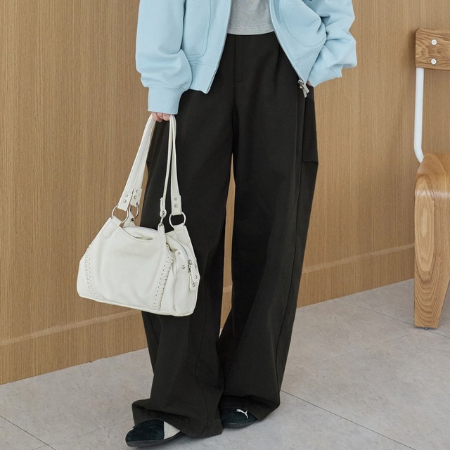 wide straight easy pants